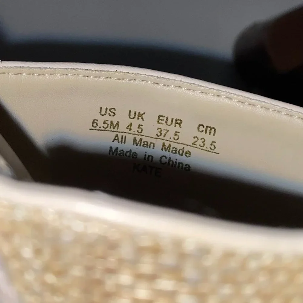 Nickels *cream *wood heel